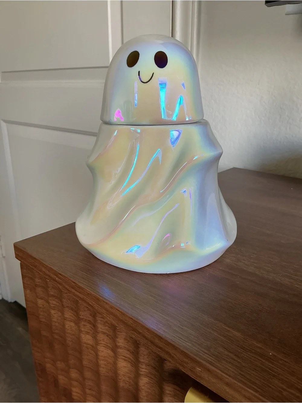 Target Iridescent White Ceramic Ghost Figurine